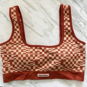 Sarah’s Day X White fox Active Mojave Seamless Sports Bra Desert Mirage- XL NWT